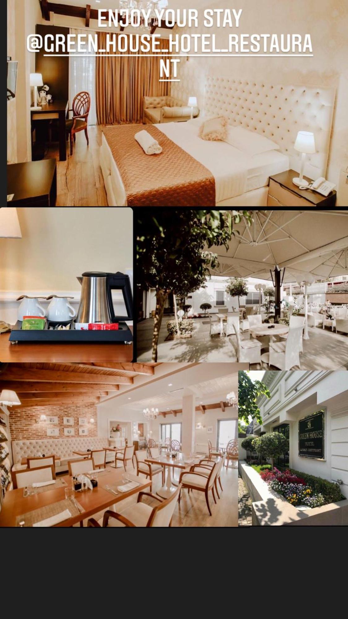 Green House Hotel & Restaurant Тирана Екстериор снимка